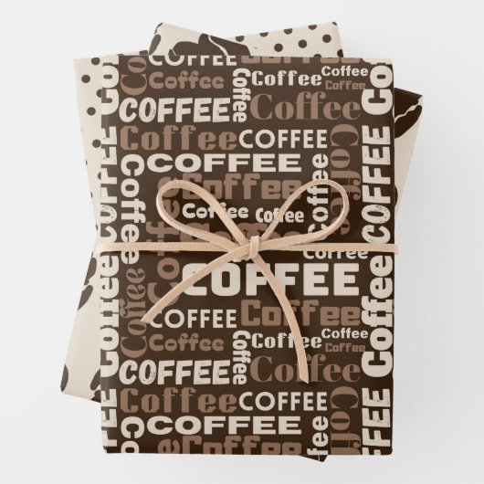 Brew & Bean 3 Geschenkpapier Set (Beispiel)