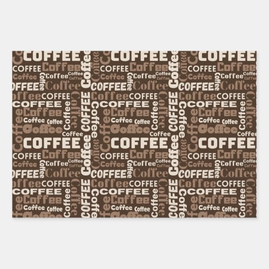 Brew & Bean 3 Geschenkpapier Set (Vorderseite)