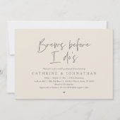 Brew, bevor ich es tue, Hochzeit Probe Dinner Einladung (Vorderseite)