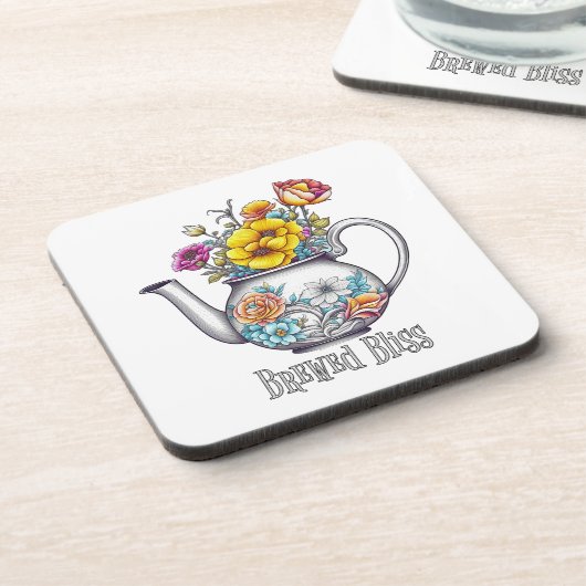 Brew Bliss Teapot Getränkeuntersetzer (Linke Seite)