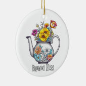 Brew Bliss Teapot Keramik Ornament (Rechts)
