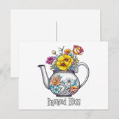 Brew Bliss Teapot Postkarte (Vorne/Hinten)