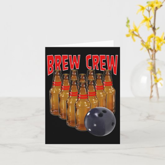 Brew Crew Bowling Karte (Gelbe Blume)