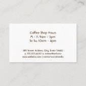 Brew Cup of Coffee | Goldweißer Marmor Treuekarte (Rückseite)