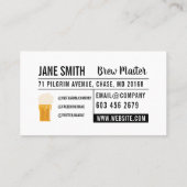 Brew House | Mattierte Tasse Visitenkarte (Rückseite)