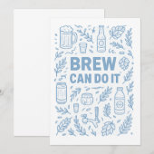 Brew kann es dankeskarte (Vorne/Hinten)