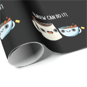 Brew kann es lustigen Kaffee Tee Pun Dark BG Geschenkpapier (Rolleneckpunkt)