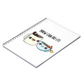 Brew kann es positiv Kaffee Tee Pun Notizblock (Linke Seite)