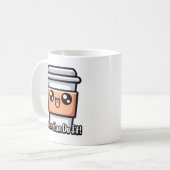 Brew kann es schaffen! Niedlicher Kaffeepull Kaffeetasse (Vorderseite Links)