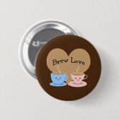 Brew Liebe! Kaffeemugs Button (Vorne & Hinten)