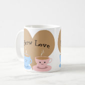 Brew Liebe! Kaffeemugs Kaffeetasse (Vorderseite Links)