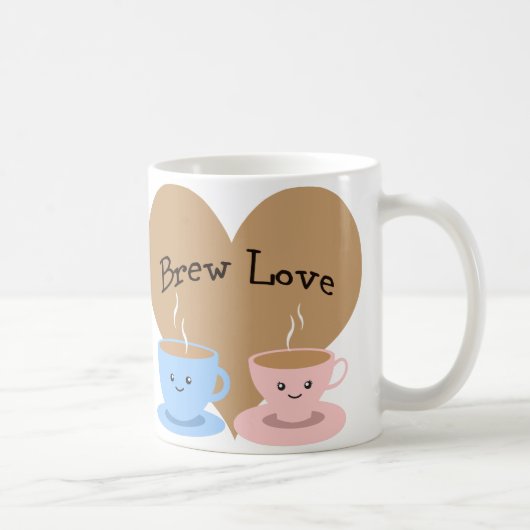Brew Liebe! Kaffeemugs Kaffeetasse (Rechts)