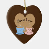 Brew Liebe! Kaffeemugs Keramikornament (Rechts)