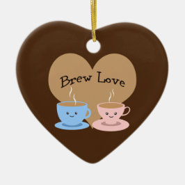 Brew Liebe! Kaffeemugs Keramikornament