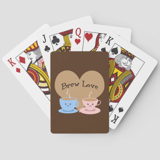 Brew Liebe! Kaffeetassen Spielkarten (Rückseite)