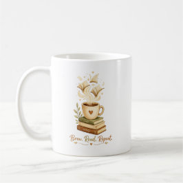 Brew. Lies. Wiederhole. | Gemütlicher Kaffee- & Bu Kaffeetasse