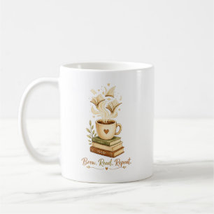 Brew. Lies. Wiederhole. Gemütlicher Kaffee- & Bu Kaffeetasse