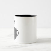 Brew-Modus-Kaffe-Hund Zweifarbige Tasse (Mittel)