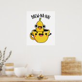 Brew-nana Funny Banana Pun Poster (Küche)