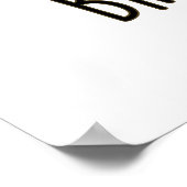 Brew-nette Funny Brünett Beer Pun Poster (Ecke)