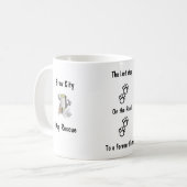 Brew-Stadt-Hunderettungs-Kaffee-Tasse Kaffeetasse (Vorderseite Links)
