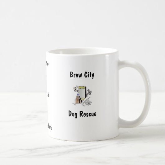 Brew-Stadt-Hunderettungs-Kaffee-Tasse Kaffeetasse (Rechts)