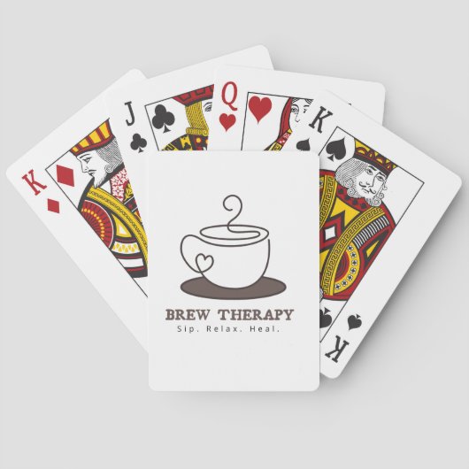 Brew Therapy Coffee Spielkarten (Rückseite)
