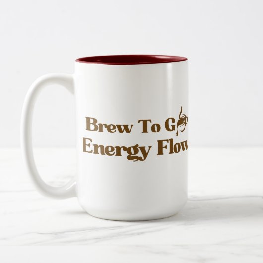 Brew to Go Energy Flow zwei Tonkaffee-Tasse Zweifarbige Tasse (Links)