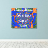 Brew Up Adventure: Der Lebenskaffee, Acacia Tree Leinwanddruck (Insitu (Holzboden))