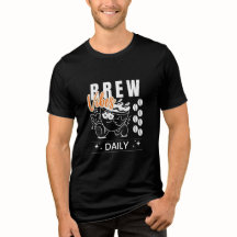 Brew Vibes Daily Retro Kaffee Lover T - Shirt
