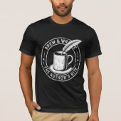 Brew & Write - Der Autorenaufruf T-Shirt (Vorderseite)