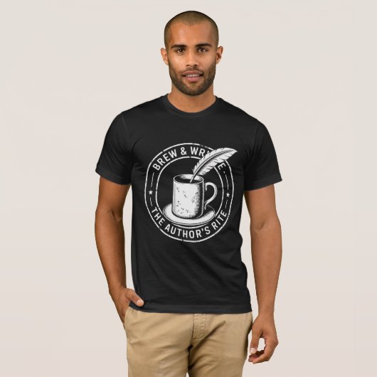 Brew & Write - Der Autorenaufruf T-Shirt (Vorne ganz)