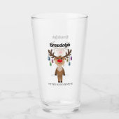 Brewdolph the Red Nosed Reinbeer Glas (Vorderseite)