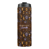 Brewed for [Name] — folk coffee (cocoa & slate) Thermosbecher (Vorderseite)