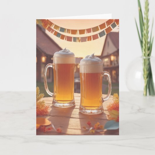 Brewery Birthday Wishes Karte (Vorderseite)