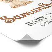 Brewing Coffee Baby Shower Welcome Sign Poster (Ecke)