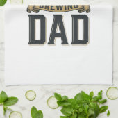 Brewing Dad Beer Vintage Engraving Shirt Design_1 Geschirrtuch (Gefaltet)