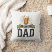 Brewing Dad Beer Vintage Engraving Shirt Design_1 Kissen (Decke)