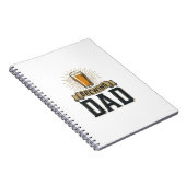 Brewing Dad Beer Vintage Engraving Shirt Design_1 Notizblock (Rechte Seite)
