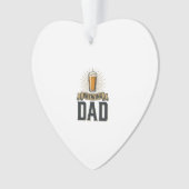 Brewing Dad Beer Vintage Engraving Shirt Design_1 Ornament (Vorderseite)