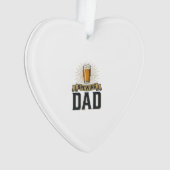 Brewing Dad Beer Vintage Engraving Shirt Design_1 Ornament (Vorderseite)