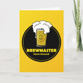 Brewmaster Beer Vathers Day Card Karte (Vorderseite)