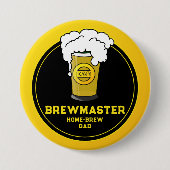 Brewmaster Beer Zuhause-brew Vater Button (Vorderseite)