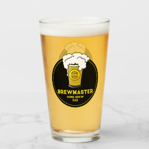 Brewmaster Beer Zuhause-brew Vater Glas
