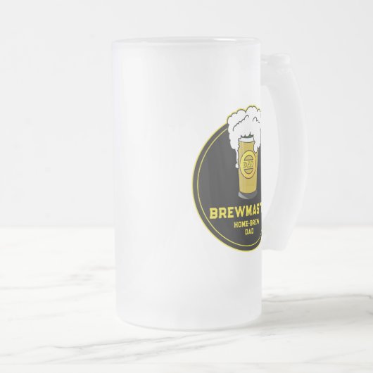 Brewmaster Beer Zuhause-brew Vater Mattglas Bierglas (VorderseiteRechts)