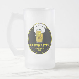 Brewmaster Beer Zuhause-brew Vater Mattglas Bierglas