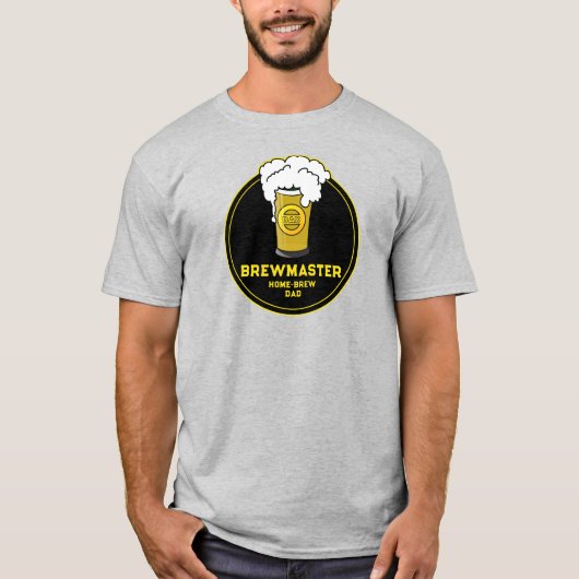Brewmaster Beer Zuhause-brew Vater T-Shirt (Vorderseite)