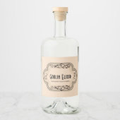 Brews and Boos Werewolf Tonic Apothecary Alkoholflaschenetikett (Vorderseite)
