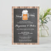 BREWS bevor die Duschen des Hauses einladen Einladung (Stehend Vorderseite)