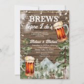 Brews, bevor ich das Probe-Dinner aus Wald mache Einladung (Vorderseite)